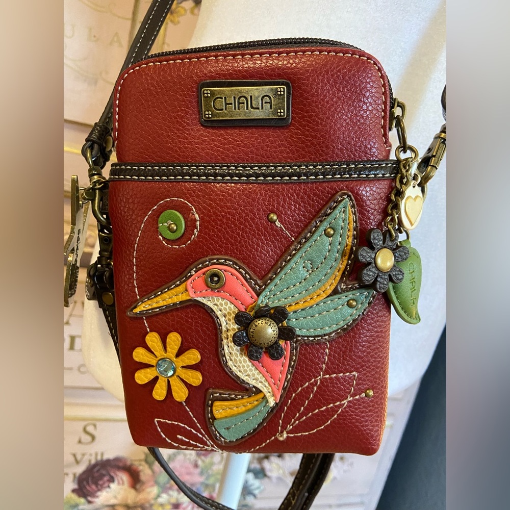 Chala hummingbird crossbody bag
